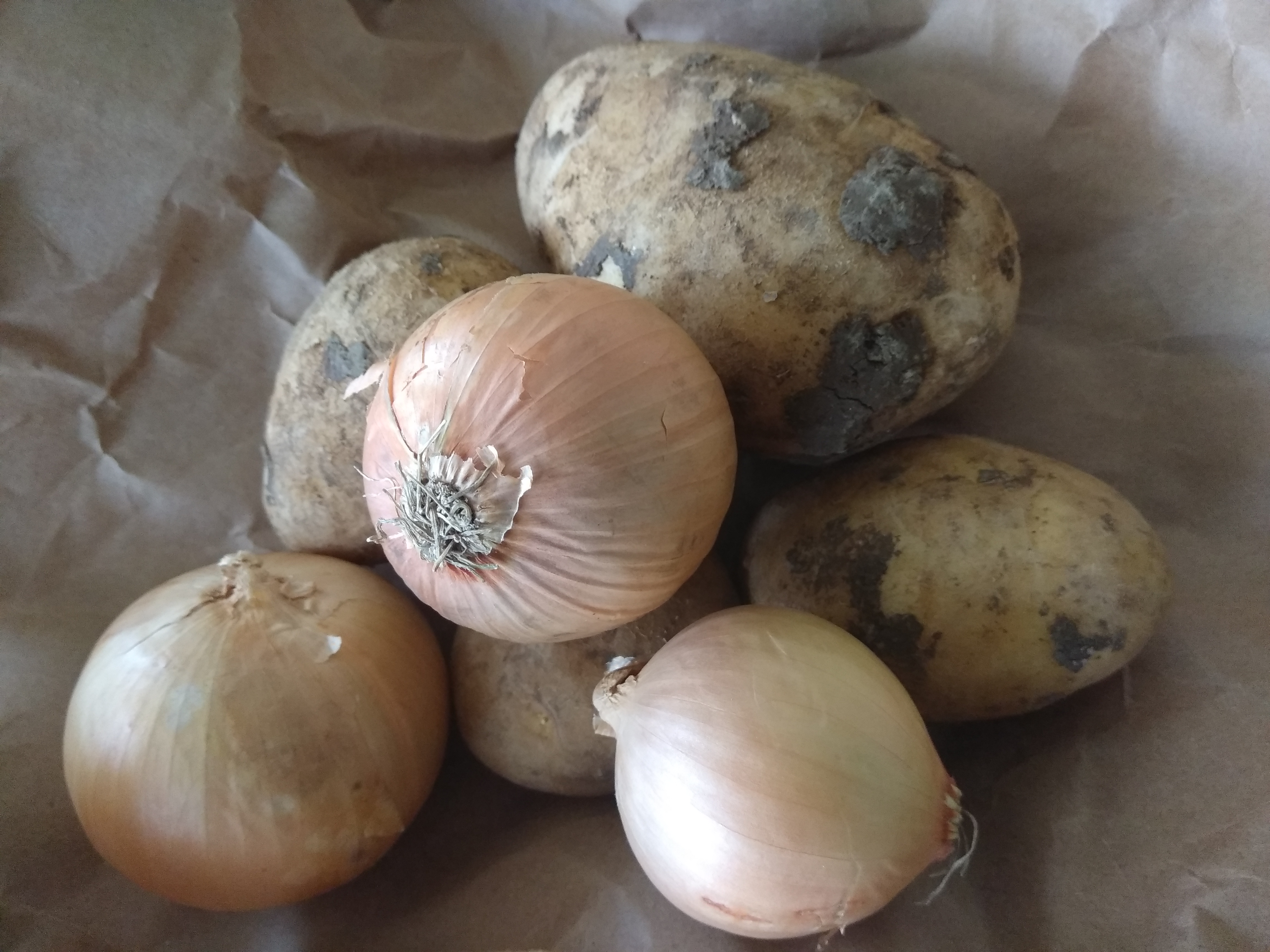 Potato, Onion, local produce